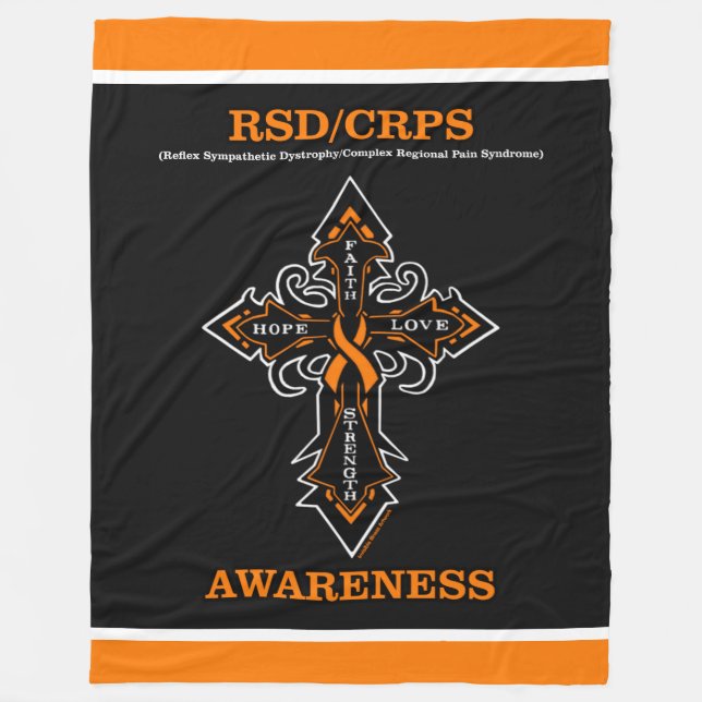 Kreuz...RSD/CRPS Fleecedecke (Vorderseite)