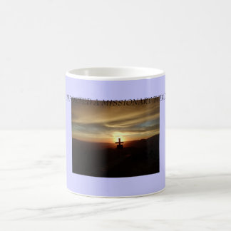 Kreuz, STÜTZTE ICH EINEN MISSIONAR HEUTE! Tasse