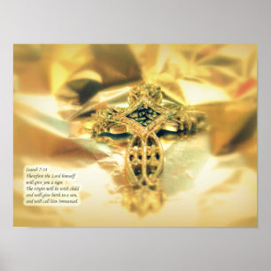 Kreuz und Bibelangebot - Christentum Poster