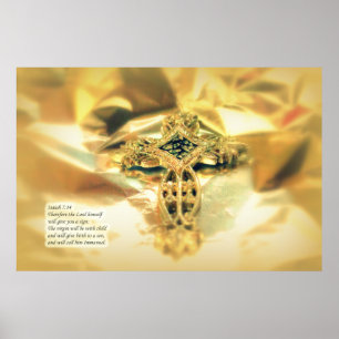 Kreuz und Bibelangebot - Christentum Poster