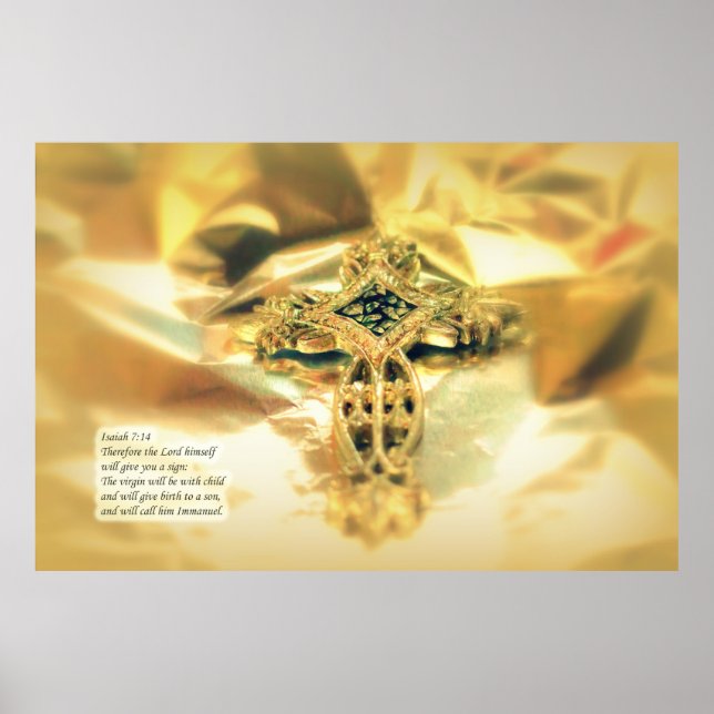 Kreuz und Bibelangebot - Christentum Poster (Vorne)