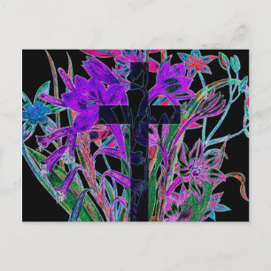 Kreuz und Blume von Amelia Carrie Postkarte
