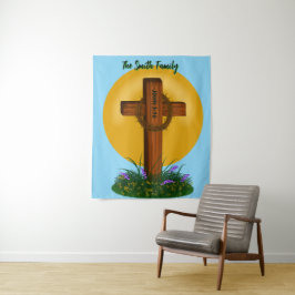 Kreuz und Dornenkranz Wandteppich