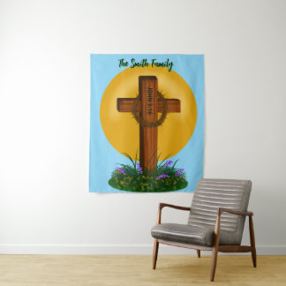 Kreuz und Dornenkranz Wandteppich