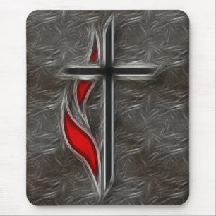 KREUZ UND FLAMME MOUSEPAD