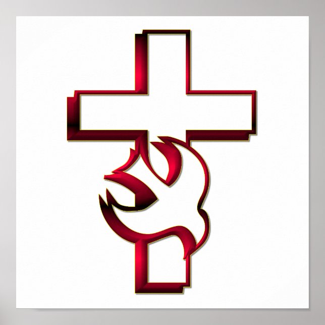 Kreuz und Heiliger Geist / Heiliger Geist Poster (Vorne)