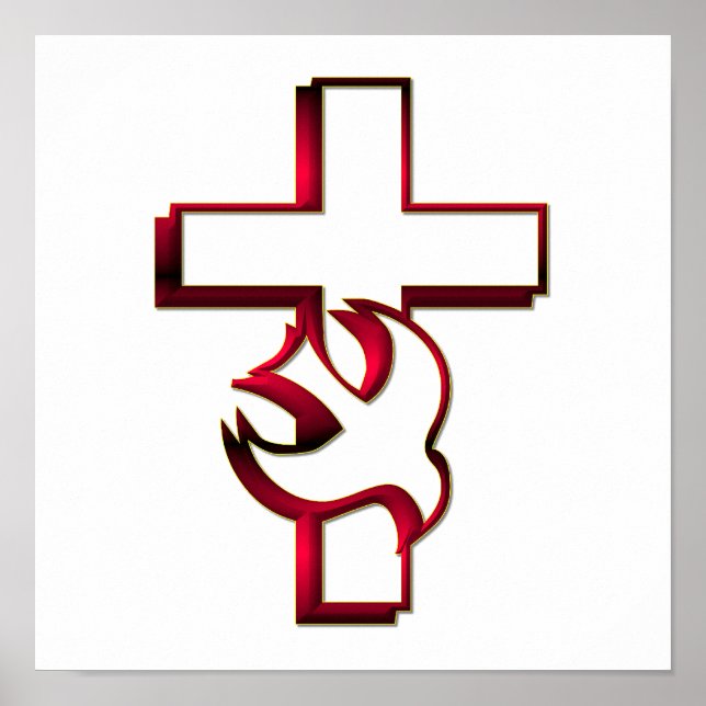 Kreuz und Heiliger Geist / Heiliger Geist Poster (Vorne)