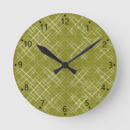 Kreuz und Quer Eleganz Runde Wanduhr