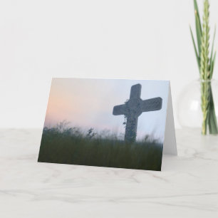 Kreuz unten feiertagskarte