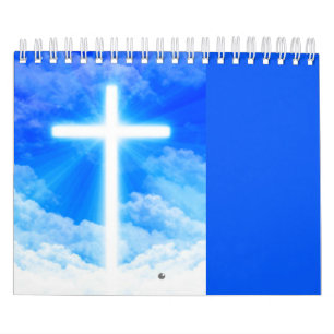Kreuz von hellem kundengerechtem christlichem kalender