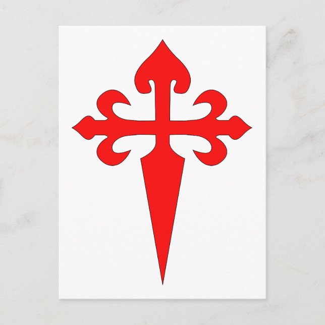 Kreuz von Santiago Postkarte (Vorderseite)