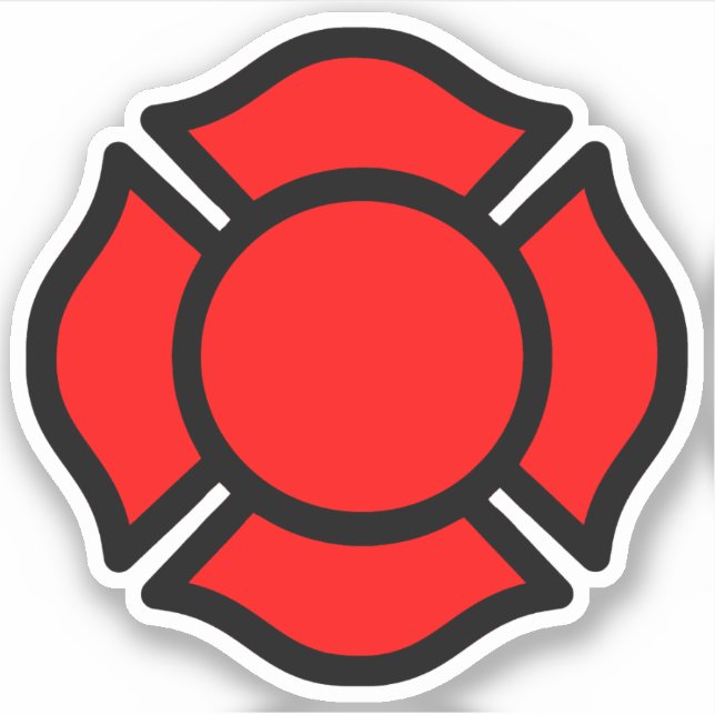 Kreuz von St. Florian 1-UP Aufkleber (Vorderseite)