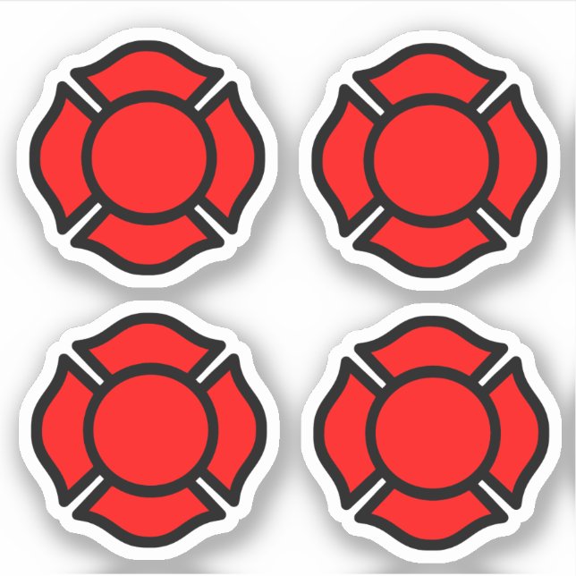 Kreuz von St. Florian 4-UP Aufkleber (Vorderseite)