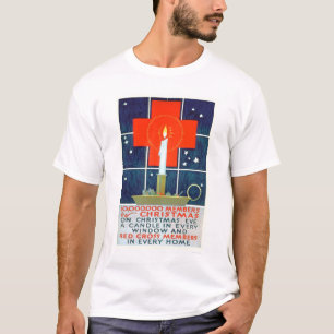 Kreuz-Weihnachtseinziehenplakat (US00206) T-Shirt