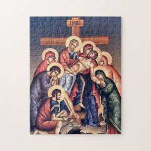 Kreuzabnahme Orthodoxe christliche Ikone Puzzle