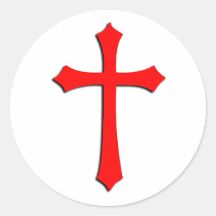 Kreuzaufkleber Runder Aufkleber