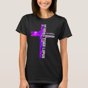 Kreuzband-Lupus-Bewusstseinskostüm Krieg T-Shirt