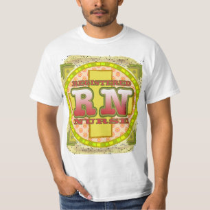 Kreuzbuchstaben RN Nurse T-Shirt