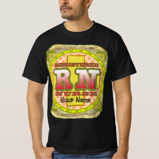 Kreuzbuchstaben RN Nurse T-Shirt