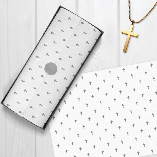 Kreuze - grau seidenpapier (Crosses - Gray Tissue Paper)