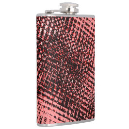 Kreuze und Flecken aus Pfirsich oder Lachs Flachmann