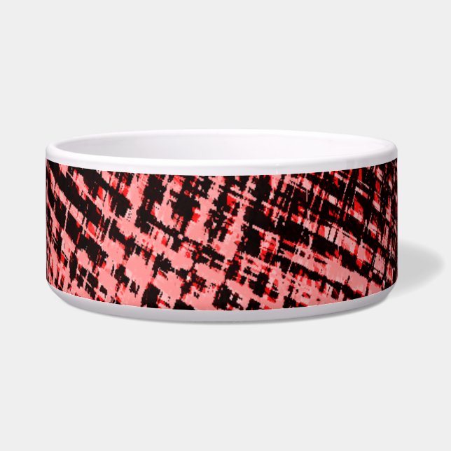 Kreuze und Flecken aus Pfirsich oder Lachs Napf (Links)