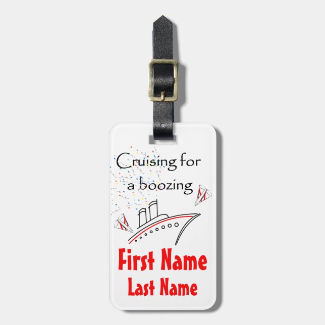 Kreuzen für einen trinkenden Gepäckanhänger (Vorderseite vertikal)