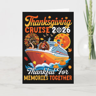 Kreuzen Sie 2026 Thanksgiving Zusammen Herbst Trut Karte