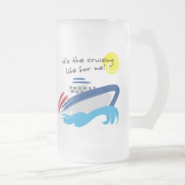 Kreuzende Leben-mattierte GlasTasse Mattglas Bierglas (Rechts)