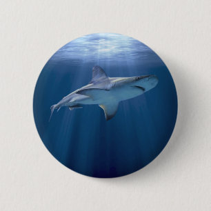 Kreuzender Haifisch Button