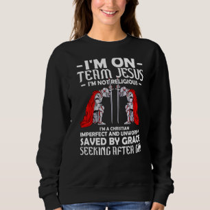 Kreuzfahrer Knight Templar auf Team Jesus, aber ni Sweatshirt