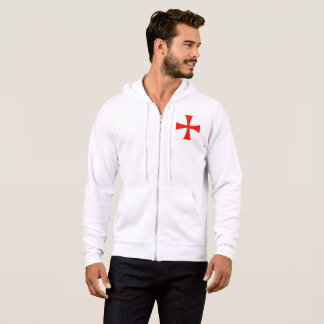 Kreuzfahrer machen oben kleines Kreuz des Hoodie