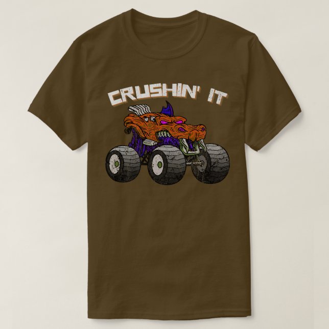 Kreuzfahrer-Monster-LKW Vintag Retro262 T-Shirt (Design vorne)