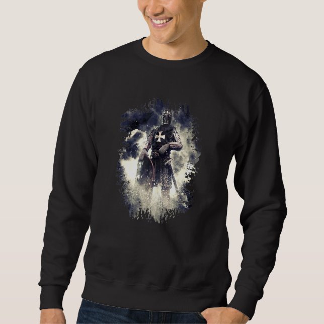 Kreuzfahrer Ritter Templar Kreuzfahrt Ritter Sweatshirt (Vorderseite)