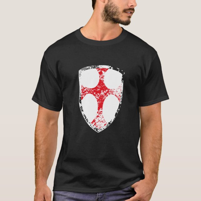 Kreuzfahrer-Schild T-Shirt (Vorderseite)