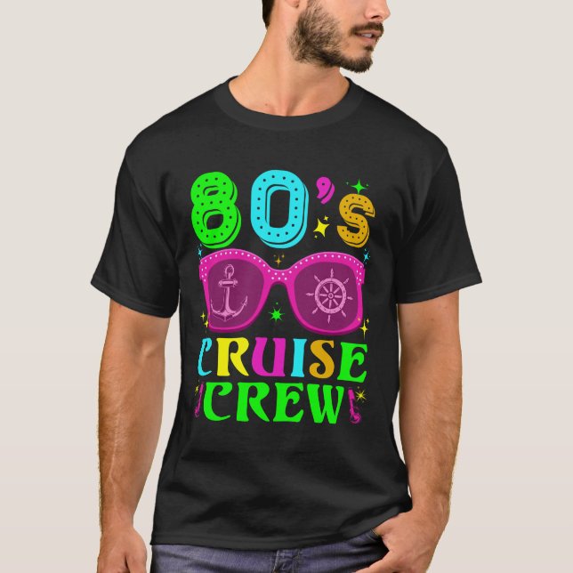 Kreuzfahrt 1980er Retro Style 80er Jahre Kreuzfahr T-Shirt (Vorderseite)