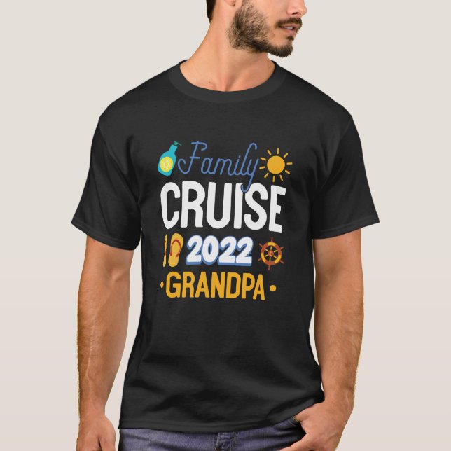 Kreuzfahrt 2022 Großvater Kreuzfahrtschiff T-Shirt (Vorderseite)