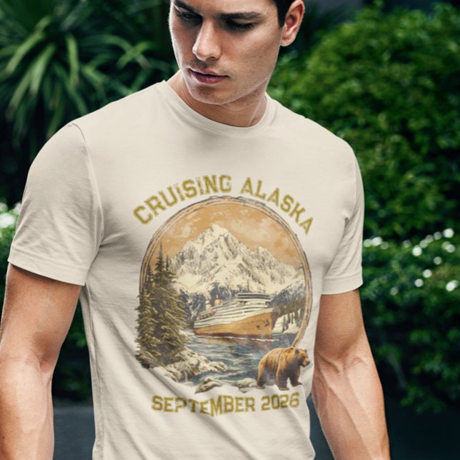 Kreuzfahrt Alaska Retro Not leidendes Schiff Einsc T-Shirt (Von Creator hochgeladen)