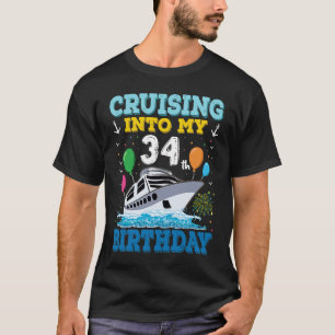 Kreuzfahrt auf meinen 34. Geburtstagsparty Cruise T-Shirt
