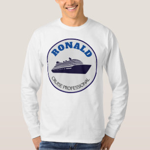 Kreuzfahrt Berufliches Langschläfchen Tshirt Name 