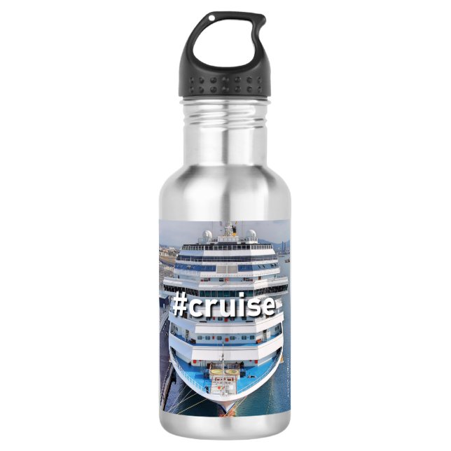 Kreuzfahrt - #cruise water flasche edelstahlflasche (Vorderseite)