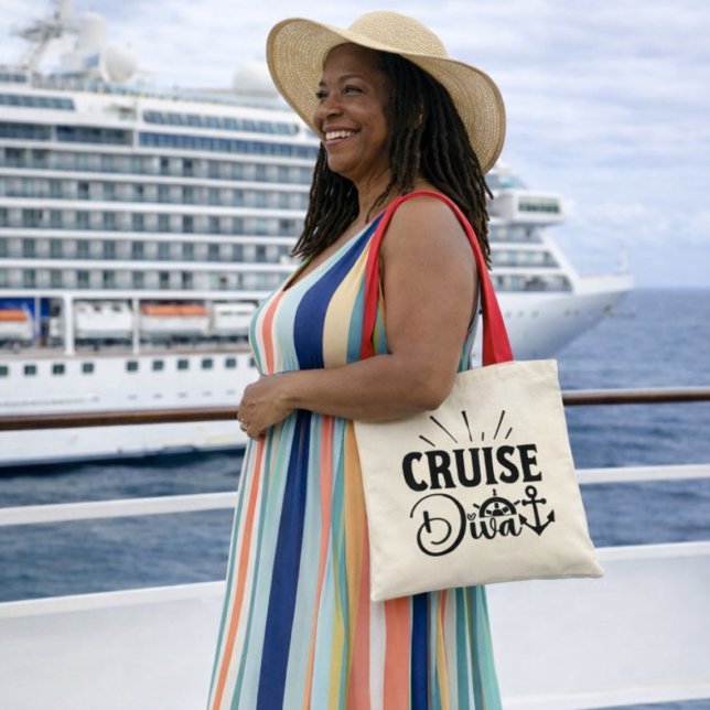 Kreuzfahrt-Diva Tragetasche (Fun cruise bag for the Cruise Diva. )