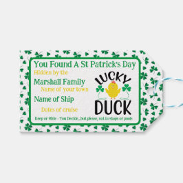 Kreuzfahrt Duck Tag St. Patricks Tag Geschenkanhänger