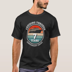Kreuzfahrt durch 7 Jahre 7. Hochzeitstag C T-Shirt