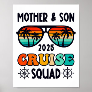 Kreuzfahrt für Mutter und Sohn 2025 Urlaub passend Poster