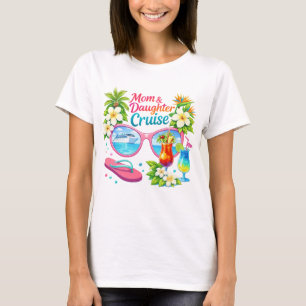 Kreuzfahrt für Mutter und Tochter im tropischen Ur T-Shirt