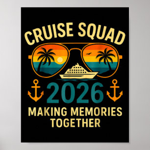 Kreuzfahrt-Gruppe 2026 Familienurlaub passende Gru Poster