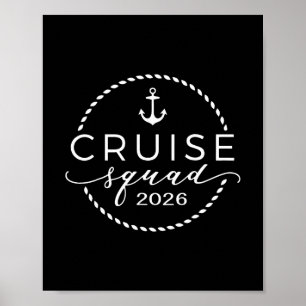 Kreuzfahrt-Gruppe 2026 Sommerferien passende Famil Poster