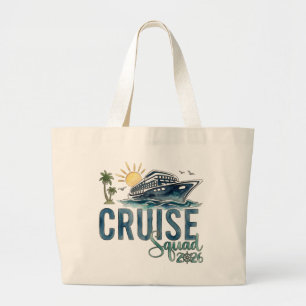 Kreuzfahrt-Gruppe 2026 Tote Bag Urlaub Jumbo Stoffbeutel