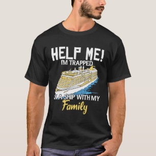 Kreuzfahrt hilft mir, auf einem Schiff mit T-Shirt